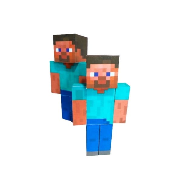 Boneco Steve 3d Festa Minecraft