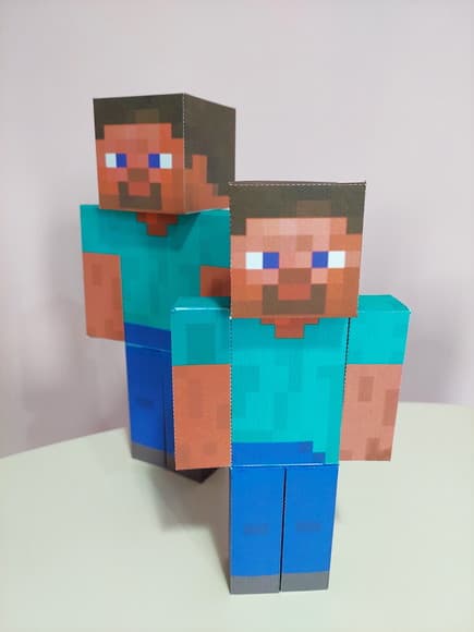 Boneco Steve 3d Festa Minecraft