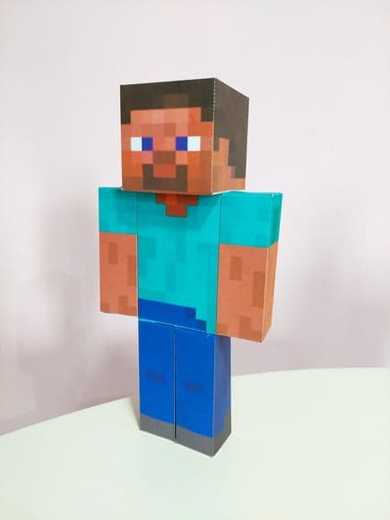 Boneco Steve 3d Festa Minecraft