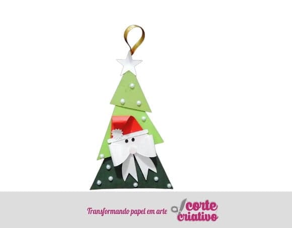 Caixa Cone Árvore de Natal Lembrancinha de Natal