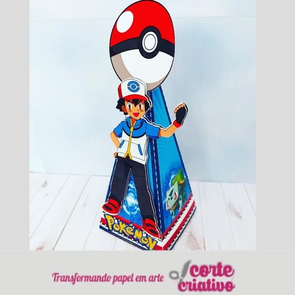 Caixa Cone Ash Pokemon