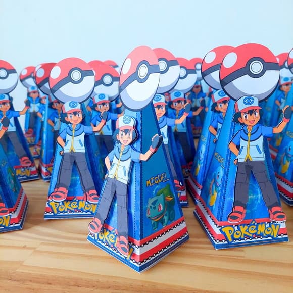 Caixa Cone Ash Pokemon