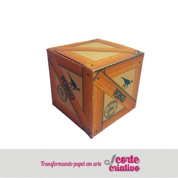 Caixa Cubo Contêiner Dinossauros
