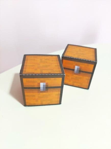 Caixa Cubo Baú Minecraft