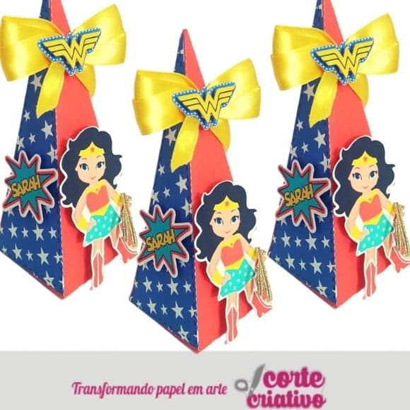 Caixa Cone Mulher Maravilha
