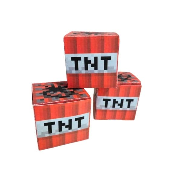 Caixa Cubo Tnt Minecraft