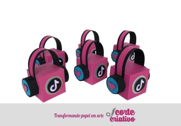 Caixa Fone Cubo Tik Tok