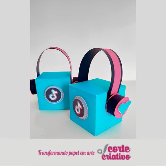 Caixa Fone Cubo Tik Tok