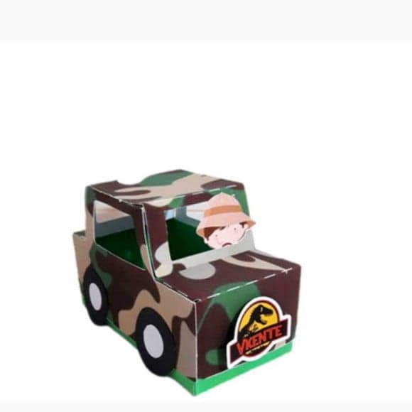 Caixa Jipe Jurassic Park Dinossauros