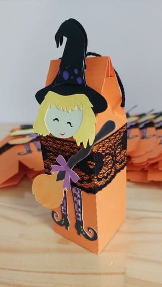 Caixa Milk Bruxinha Halloween