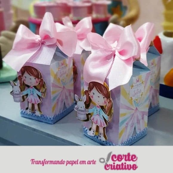 Caixa Milk Circo Rosa Luxo