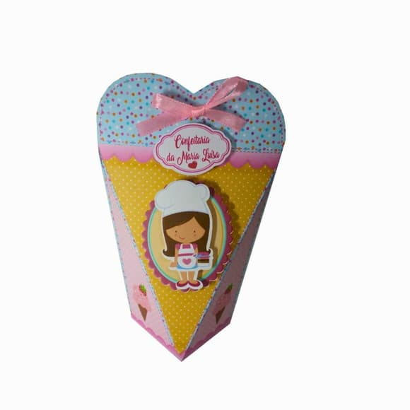 Caixa Milk Coração Confeitaria