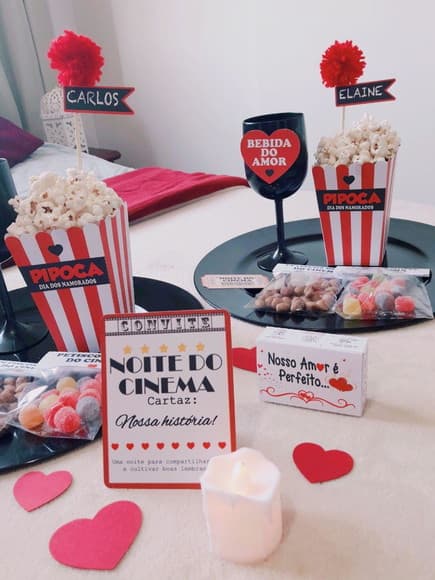 Kit Cinema Dia dos Namorados