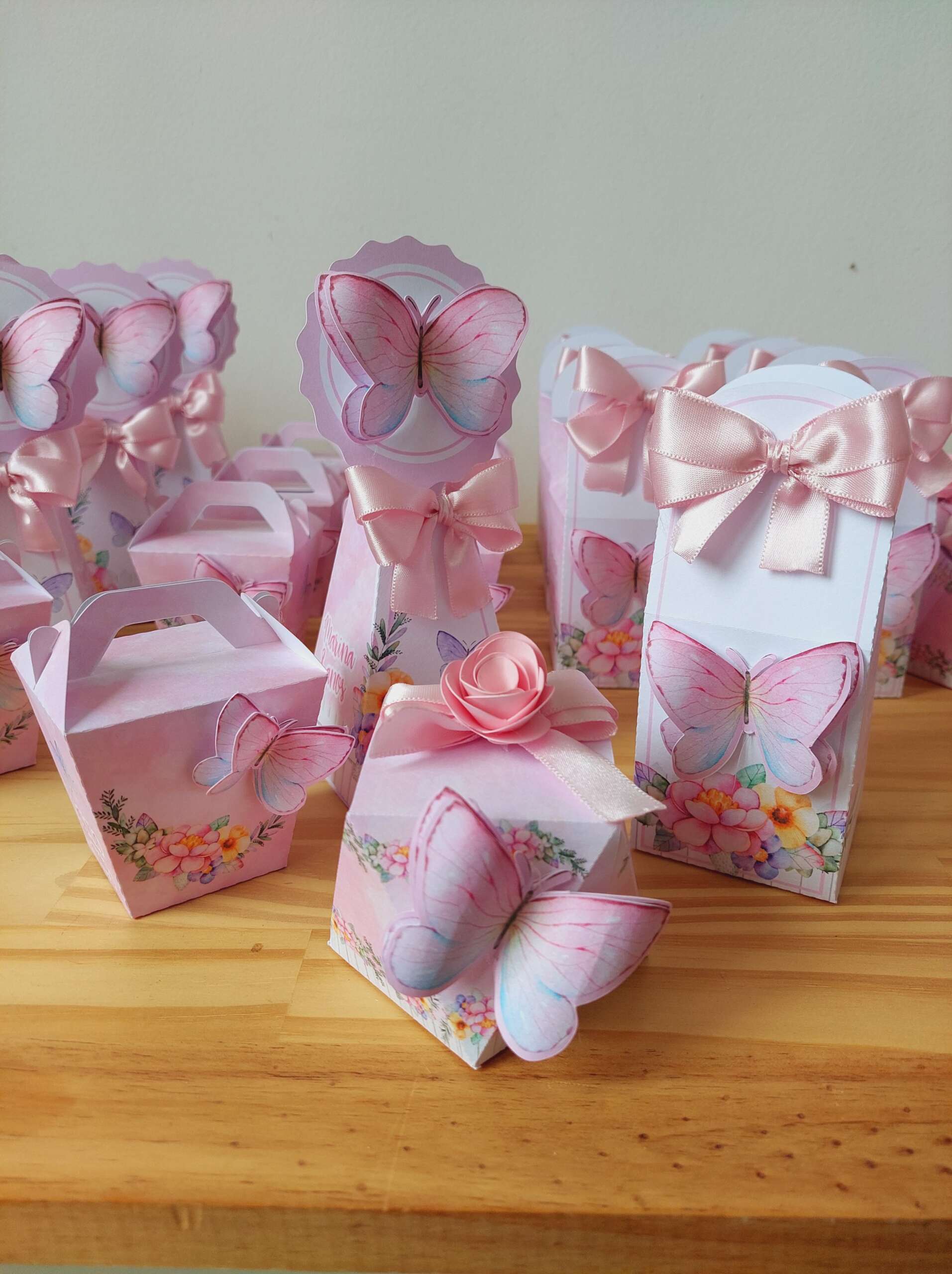 Kit Festa Jardim de Borboletas 20 Peças Personalizadas Decoração Infantil
