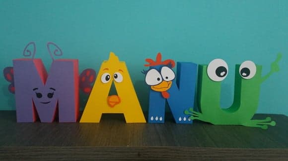 Letra 3d Galinha Pintadinha
