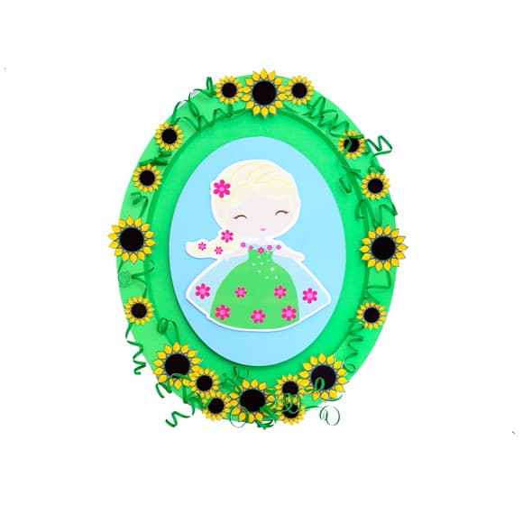 Painel 3d Elza Frozen Fever
