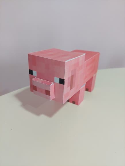 Porco 3d Minecraft