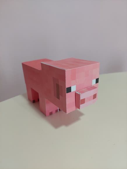 Porco 3d Minecraft