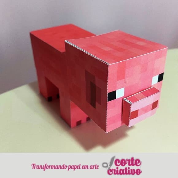 Porco 3d Minecraft