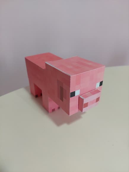 Porco 3d Minecraft