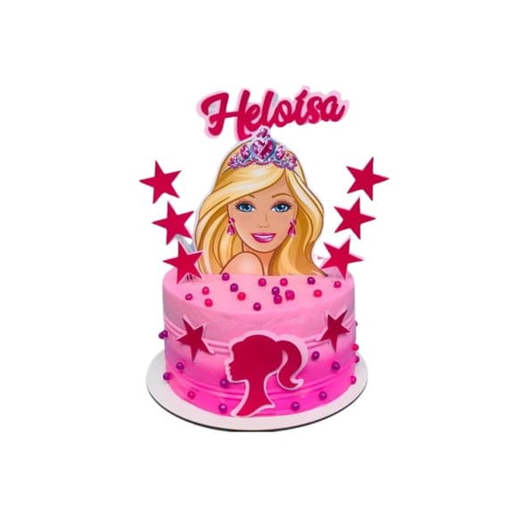 Topo de Bolo Barbie