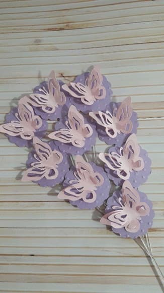 Topper Borboletas Scrap