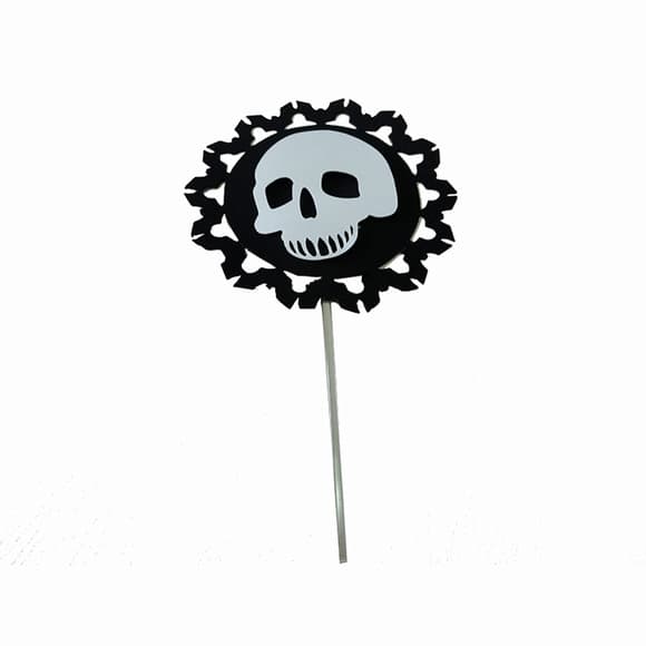 Topper Centro de Mesa Caveira Halloween