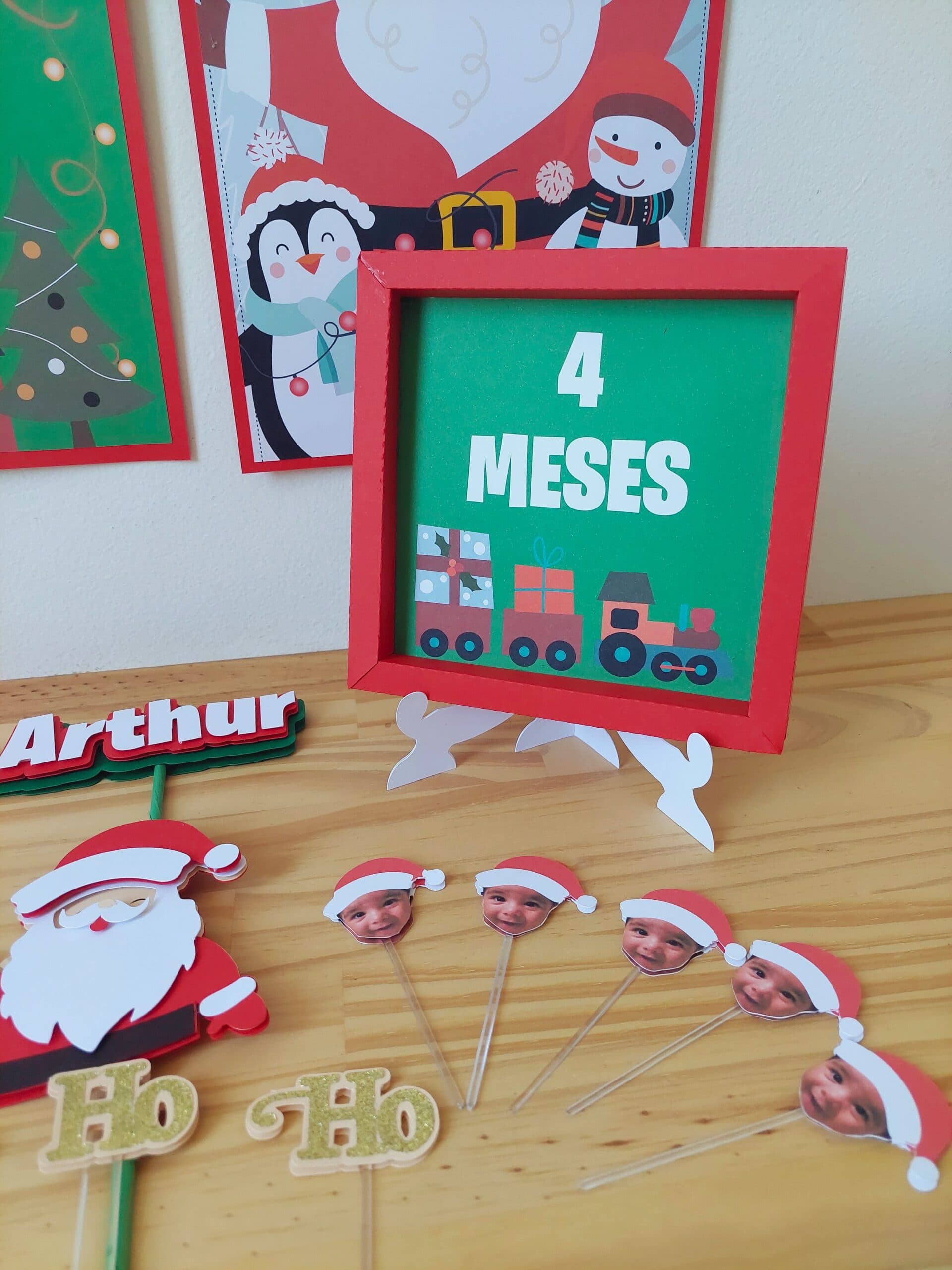 Kit Mesversário Meu Primeiro Natal