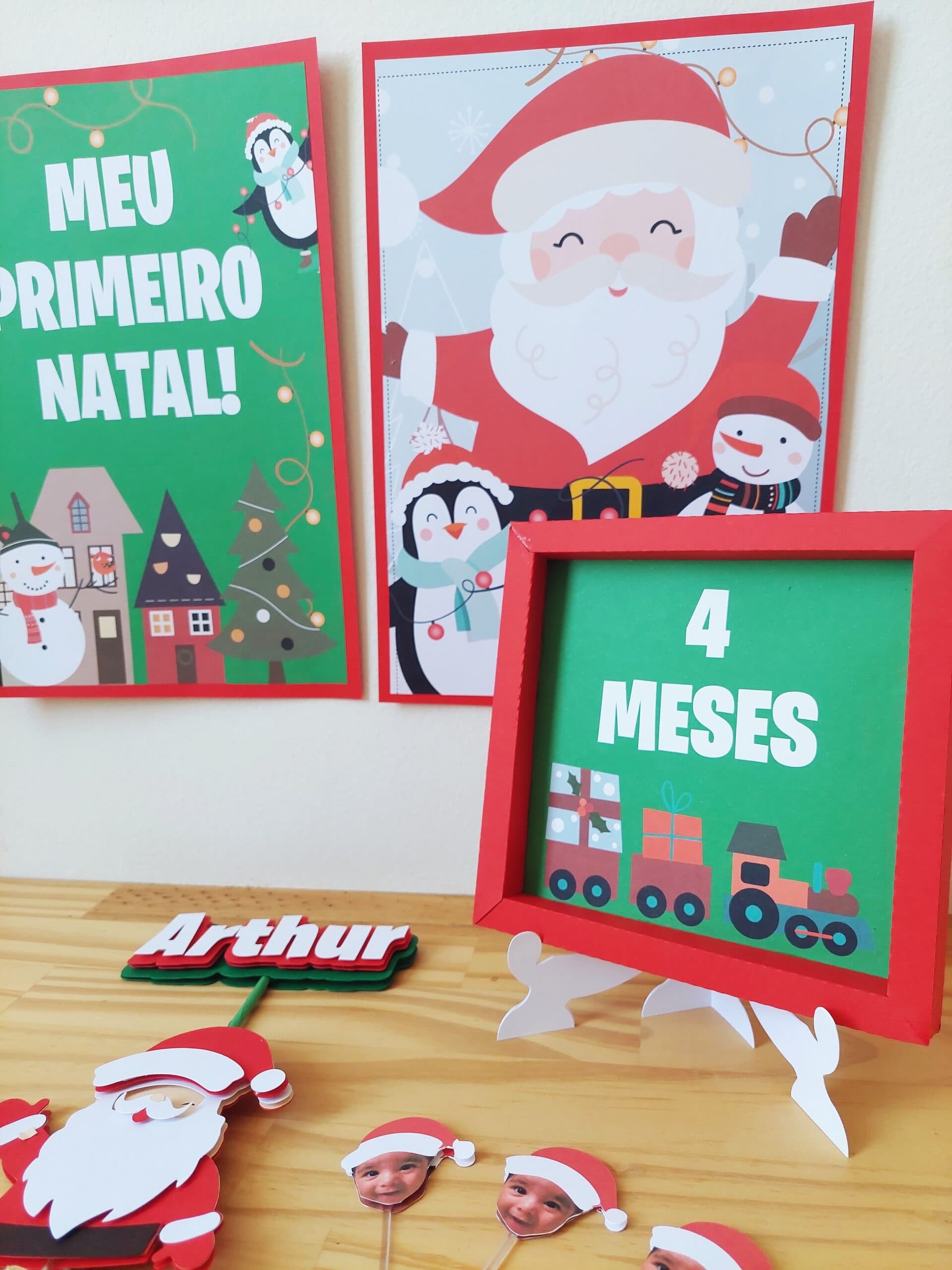 Kit Mesversário Meu Primeiro Natal