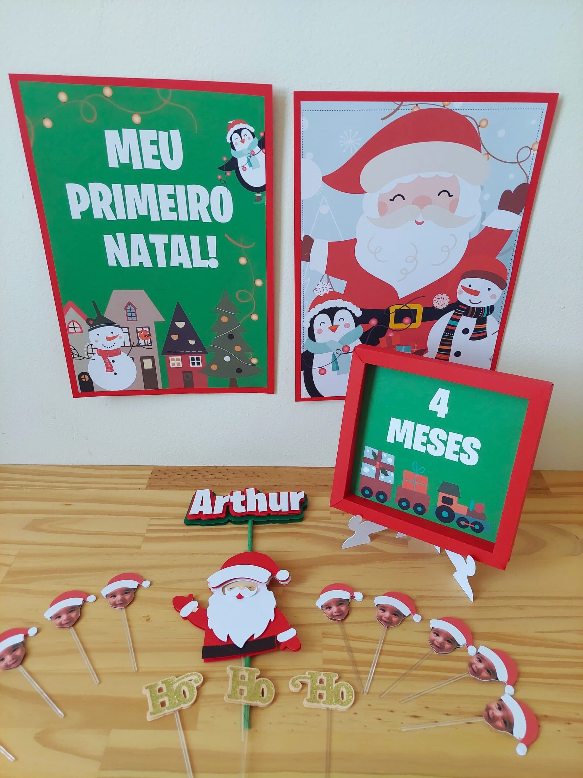 Kit Mesversário Meu Primeiro Natal