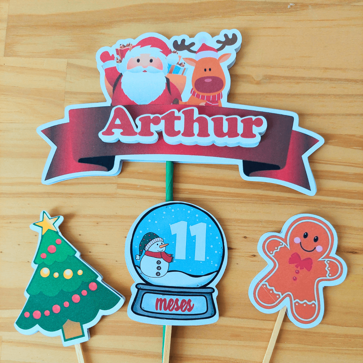 Topo de Bolo Natal
