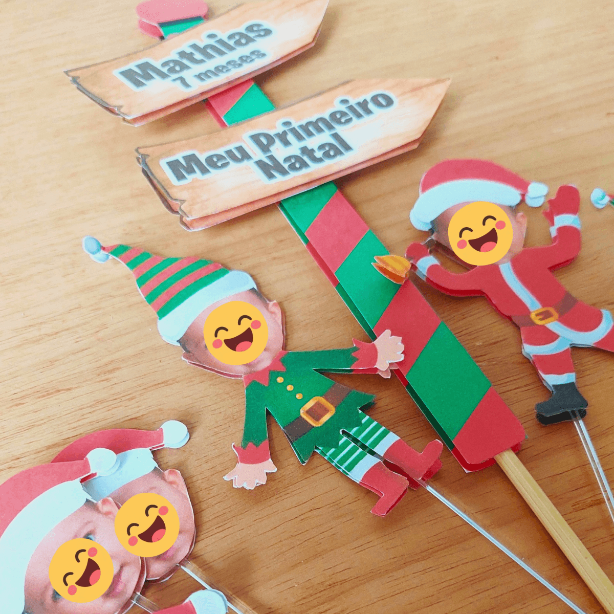 Topo de Bolo Meu Primeiro Natal