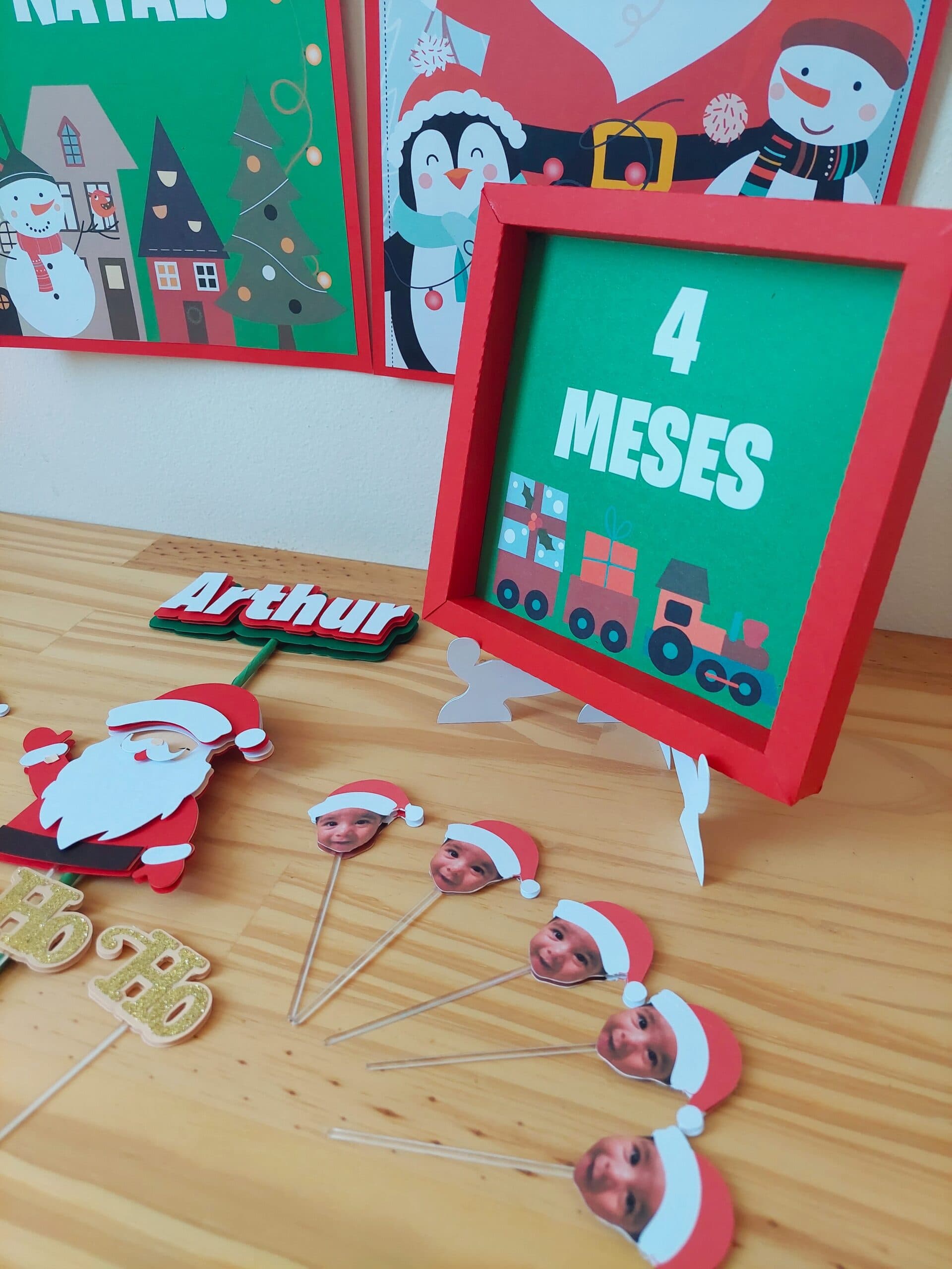 Kit Mesversário Meu Primeiro Natal