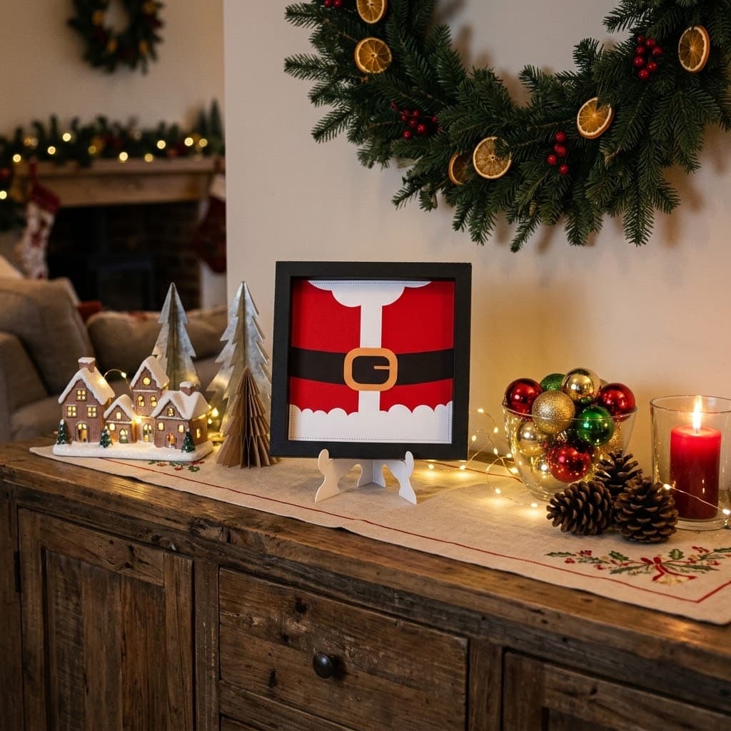 Quadro Decorativo Natalino Papai Noel