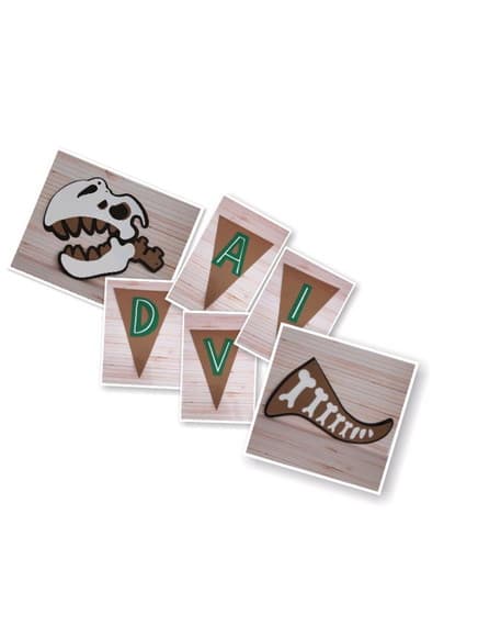 Varal de Letras Personalizadas Dinossauros