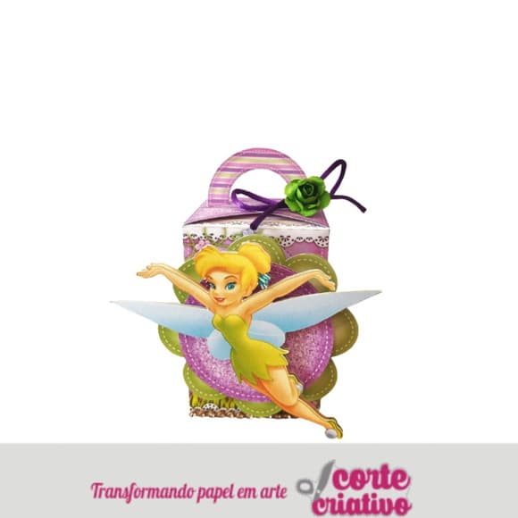 Caixa Retangular Alça Tinker Bell Sininho