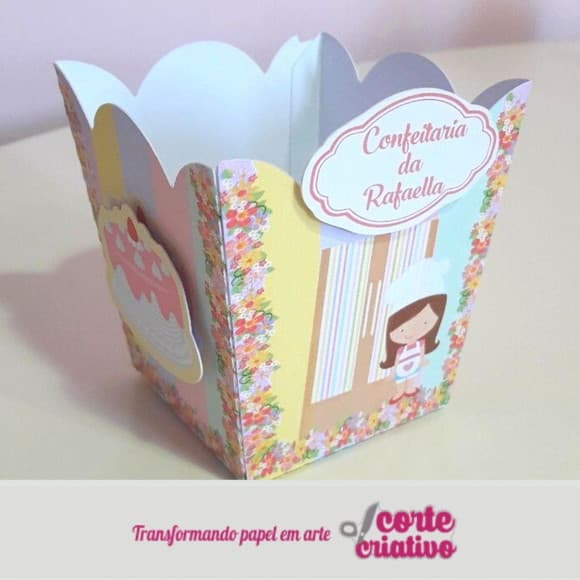 Caixa Cachepot Confeitaria