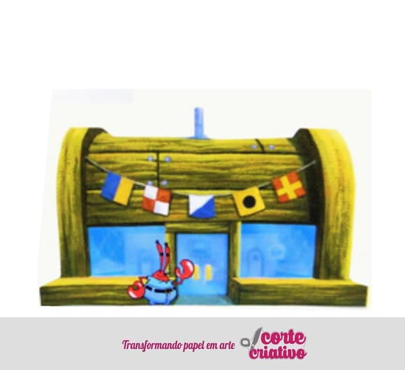 Caixa Cachepô Siri Cascudo Bob Esponja