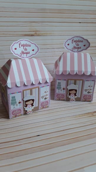 Caixa Casinha Loja Confeitaria