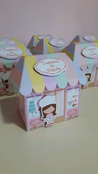 Caixa Casinha Loja Confeitaria