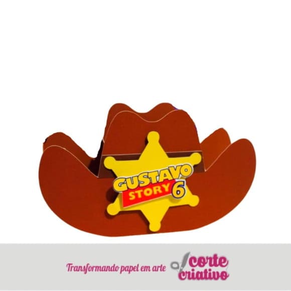 Caixa Chapéu Cowboy Toy Story
