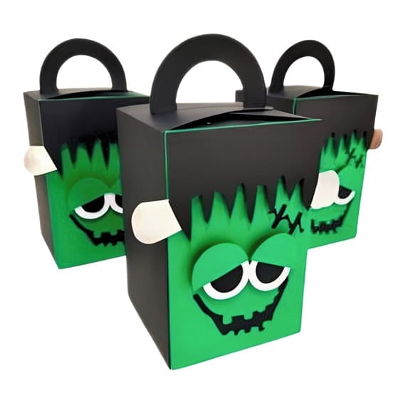 Caixa com Alça Lembrancinha Frankenstein Halloween