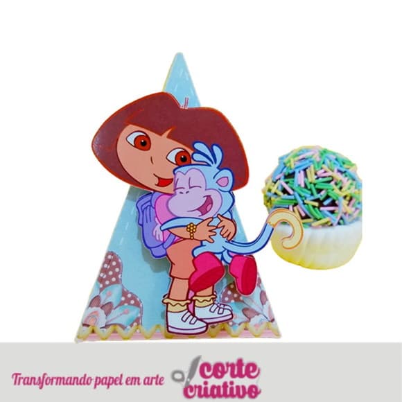 Caixa Cone Pirâmide Dora Aventureira