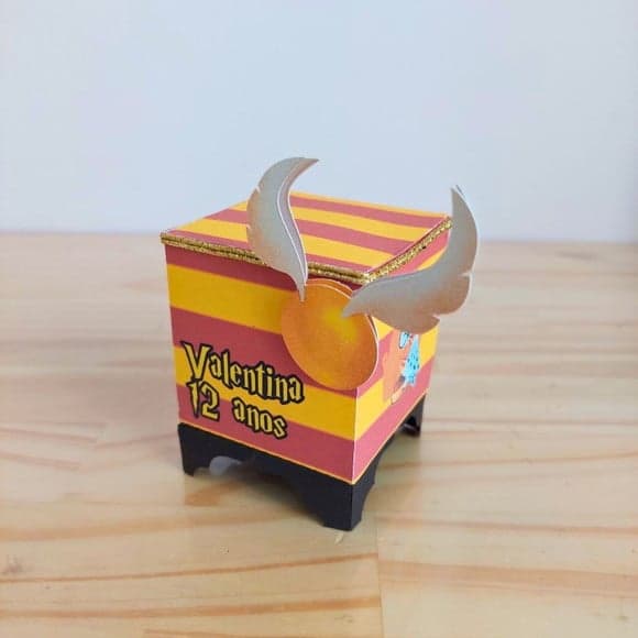 Caixa Cubo Lembrancinha Harry Potter