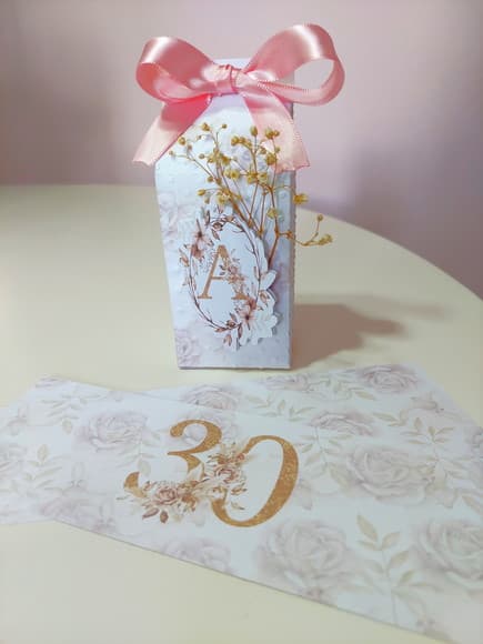 Caixa Milk Floral Boho Vintage