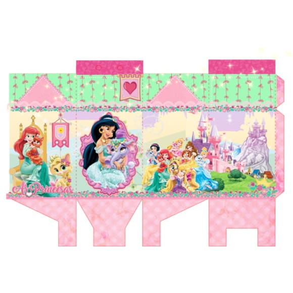 Caixa Milk Lembrancinha Princesas Disney
