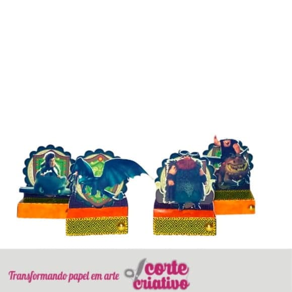 Caixa Porta Chocolate Duplo Como Treinar Seu Dragão