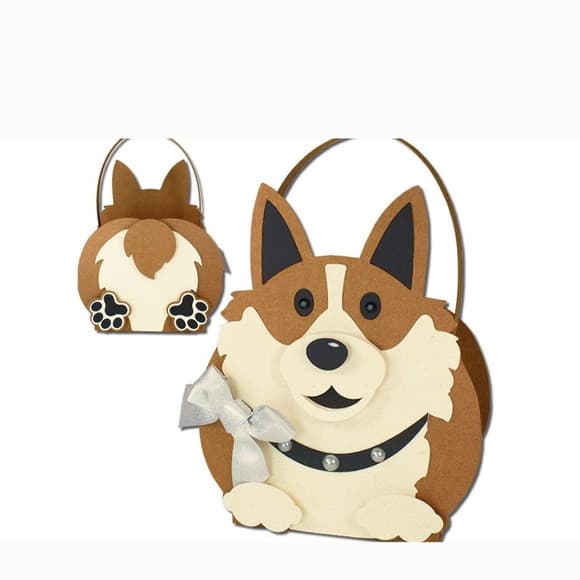 Caixa Sacolinha Cachorrinho Corgi Pet Shop