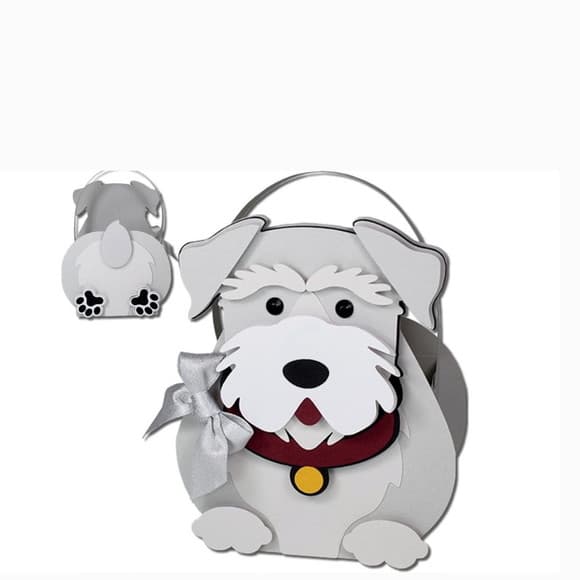 Caixa Sacolinha Schnauzer Pet Shop