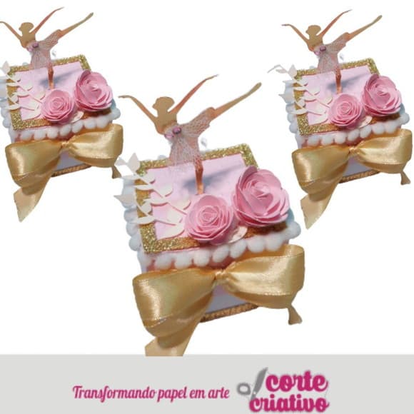 Caixa Trapezio Bailarina Luxo